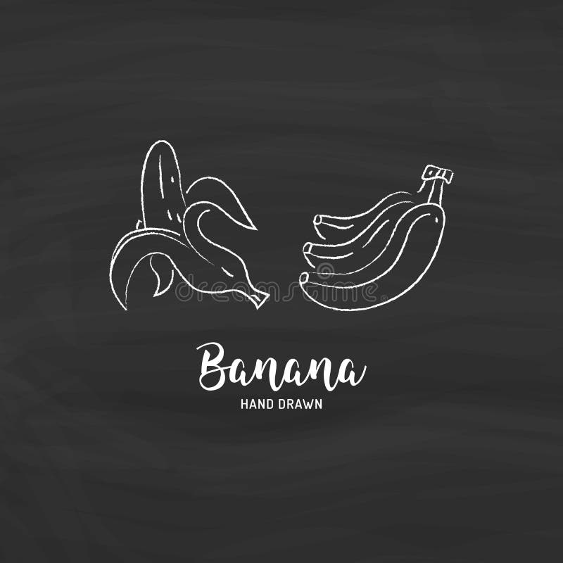 Um desenho de bananas com a palavra banana