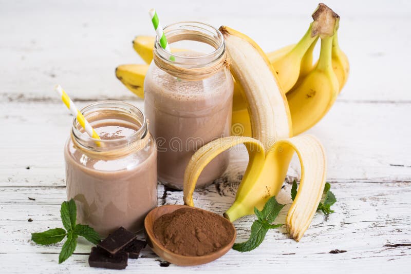 Banane Und Schokolade Icream Mit Dekoration Stockbild - Bild von ...