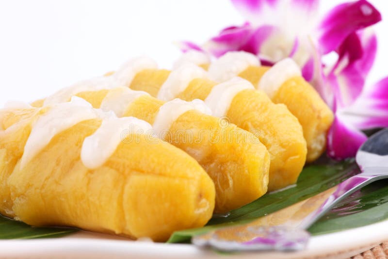 bananowy deserowy tajlandzki obrazy stock bananowy deserowy tajlandzki obrazy stock