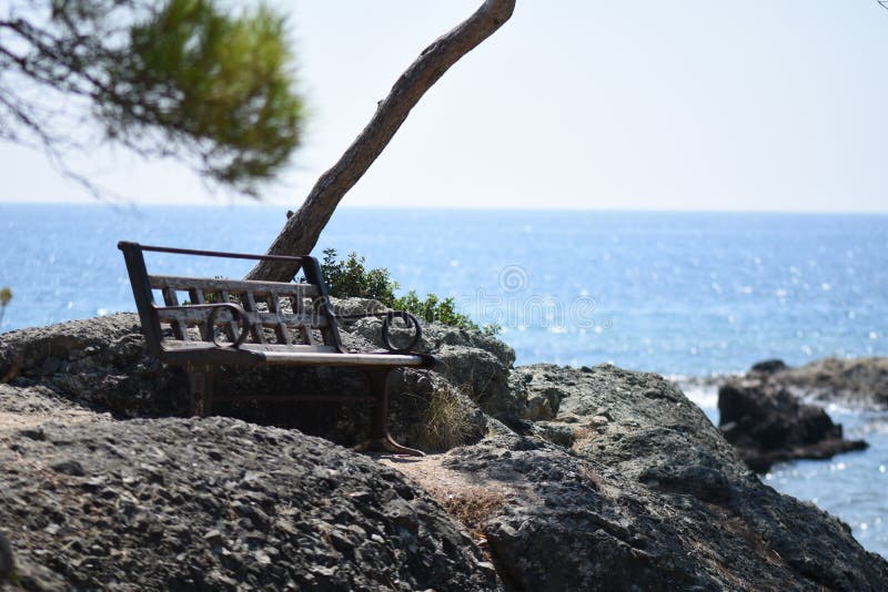 Banc et mer photos stock Banc et mer photos stock
