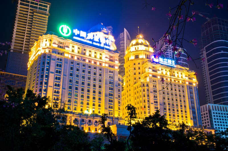Banca di Cina agricola a guangzhou immagini stock libere da diritti