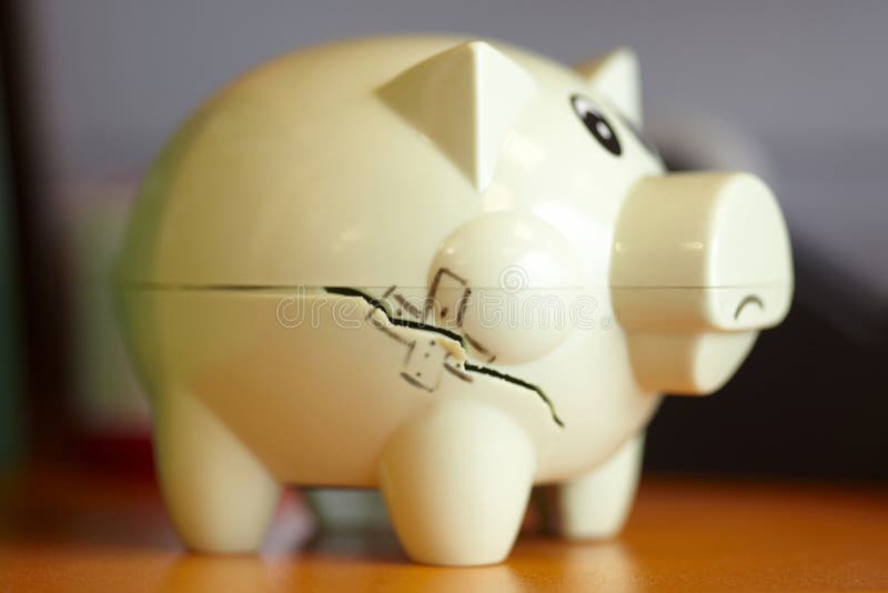 Banca piggy nociva immagini stock Banca piggy nociva immagini stock