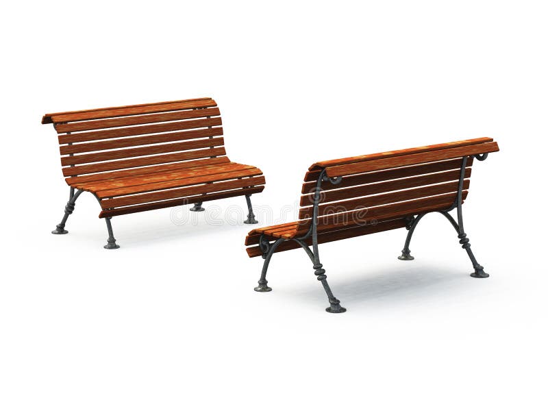 Panchine del parco vuote royalty illustrazione gratis