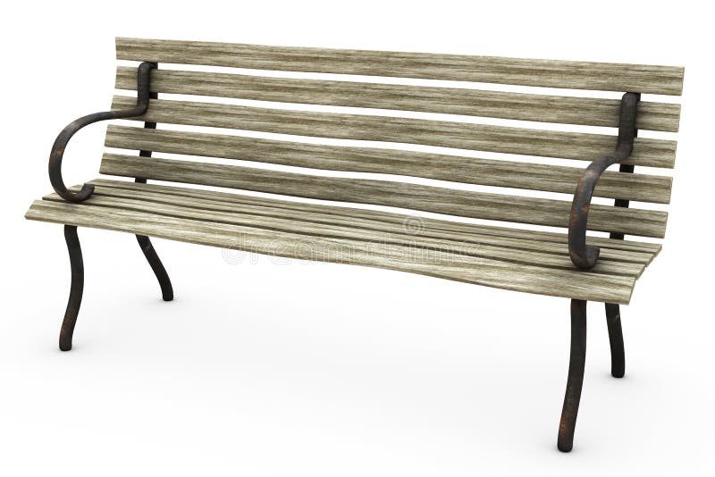 Panchina su Bianco illustrazione di stock