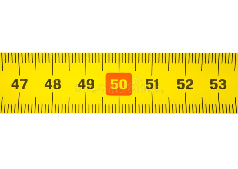 Tape measure from 47 to 53 cm. Tape measure from 47 to 53 cm