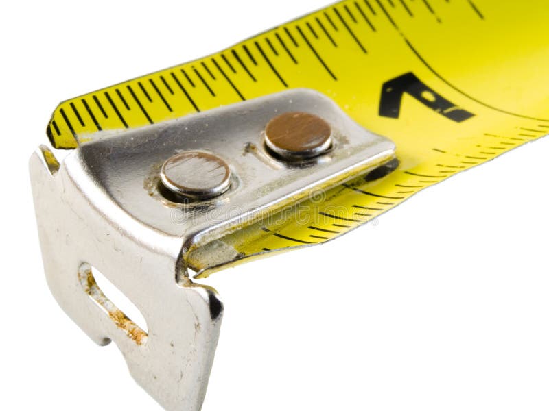 Close up on a tape measure. Close up on a tape measure