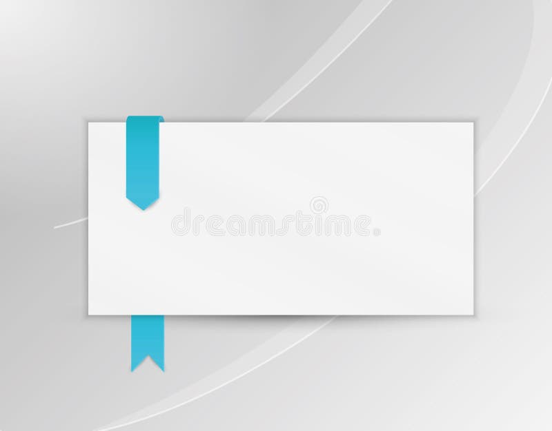 Band oder Bookmark mit leerem Papier lizenzfreie abbildung Band oder Bookmark mit leerem Papier lizenzfreie abbildung