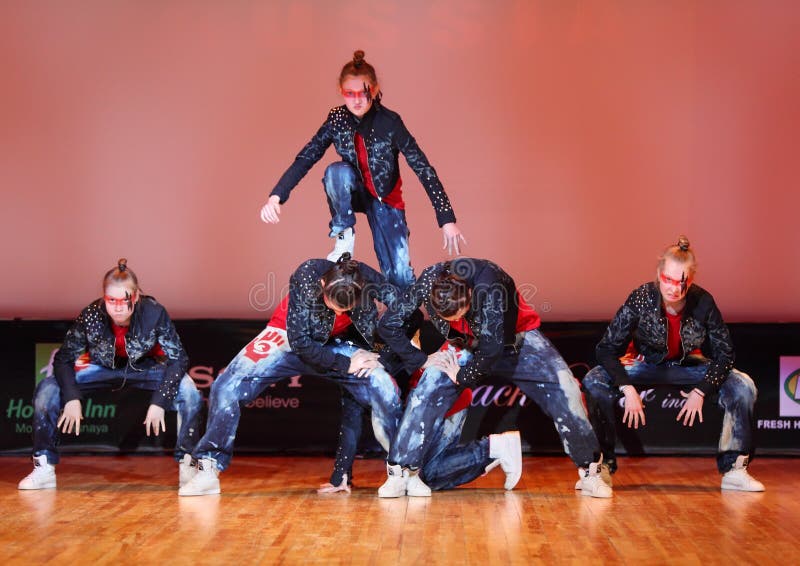 Banda force group dance editorial image. Image of grace 23996695