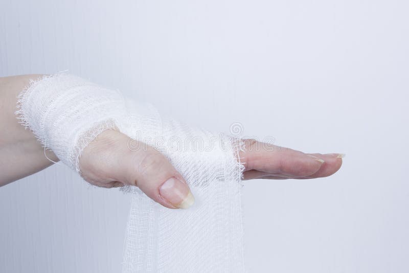 Bandage on a hand stock image. Image of doctor, healthcare 92153677