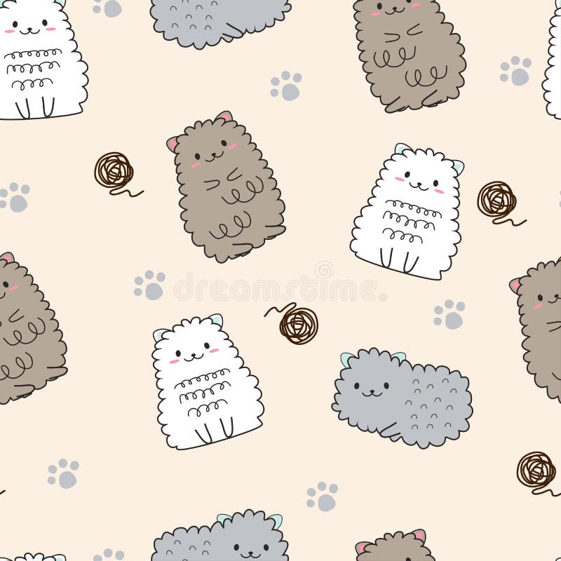 Bande dessinée animale mignonne de modèle sans couture illustration de vecteur Bande dessinée animale mignonne de modèle sans couture illustration de vecteur
