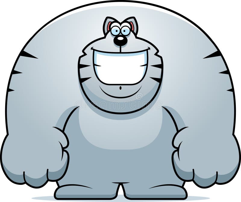 Bande dessinée Cat Smiling illustration libre de droits Bande dessinée Cat Smiling illustration libre de droits