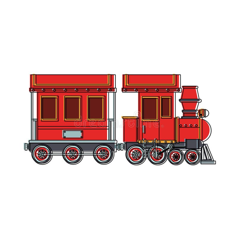 Train toy cartoon vector illustration graphic design. Train toy cartoon vector illustration graphic design