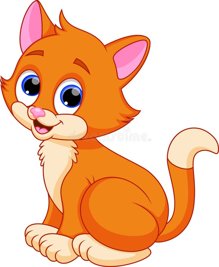 Bande dessinée drôle de chat illustration stock Bande dessinée drôle de chat illustration stock