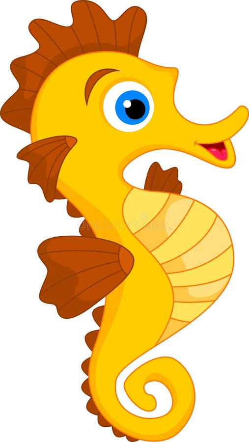 Bande dessinée mignonne d'hippocampe illustration de vecteur Bande dessinée mignonne d'hippocampe illustration de vecteur