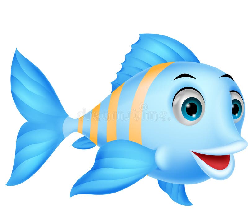 Illustration of Cute fish cartoon. Illustration of Cute fish cartoon