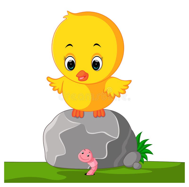 Bande dessinée mignonne de poulet illustration libre de droits Bande dessinée mignonne de poulet illustration libre de droits