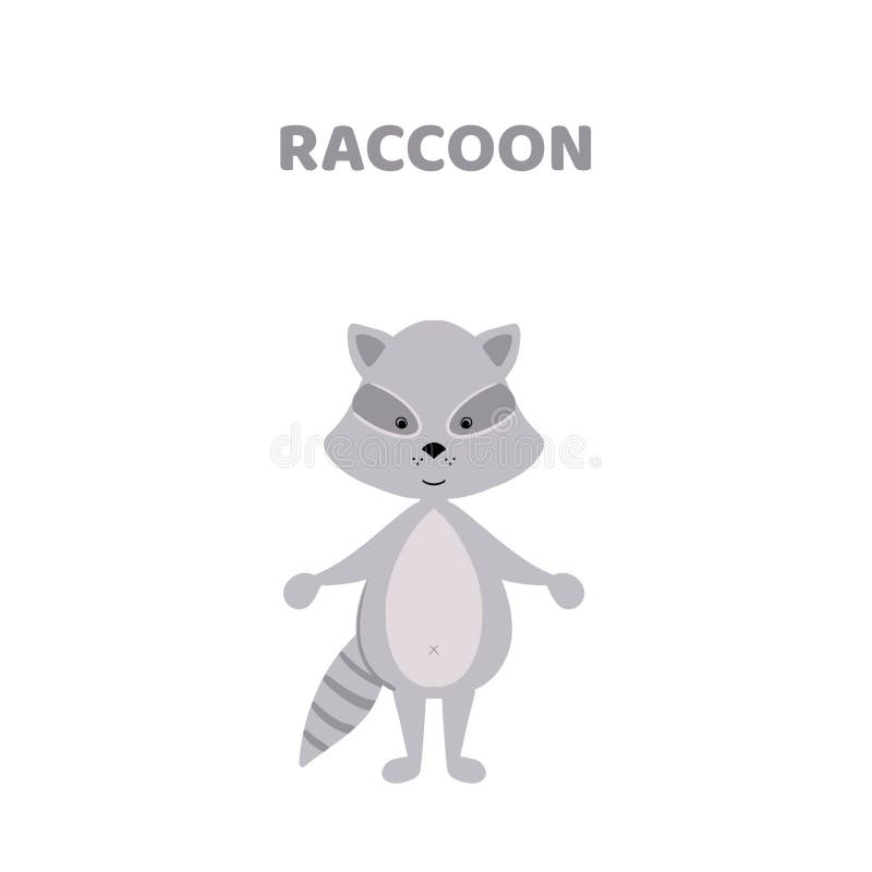 Bande dessinée un raton laveur mignon et drôle illustration libre de droits Bande dessinée un raton laveur mignon et drôle illustration libre de droits