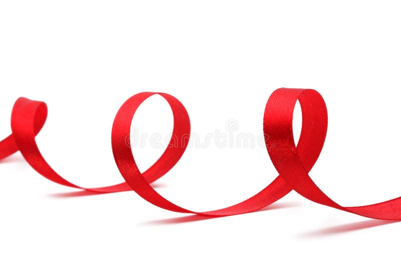 Bande en soie rouge photo stock Bande en soie rouge photo stock