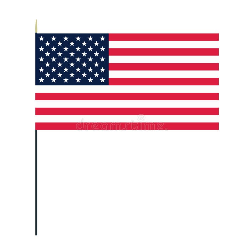 Bandeira Americana Ou Bandeira Do ícone Do Símbolo Do Estados Unidos No  Vetor Do Fundo Ilustração do Vetor - Ilustração de vermelho, detalhe:  133333404
