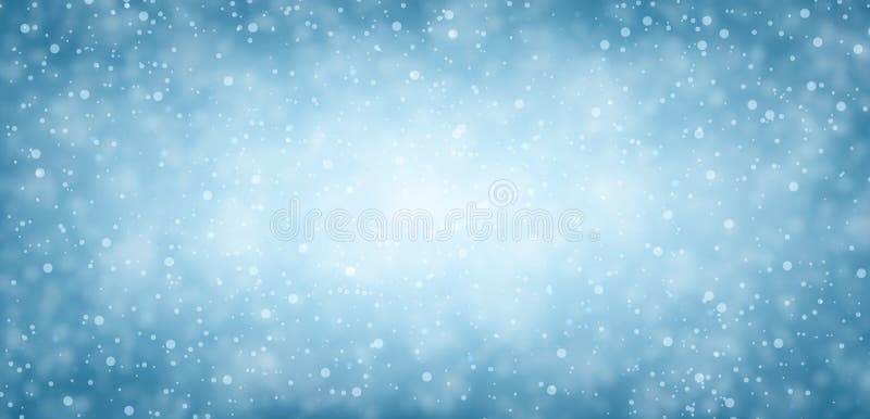 Bandeira azul do inverno com neve ilustração stock