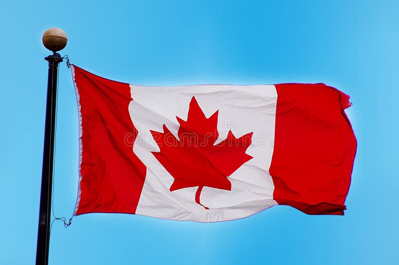 Bandeira canadense imagens de stock Bandeira canadense imagens de stock