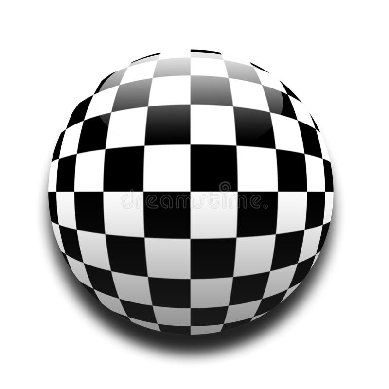 Download Bandeira Chequered ilustração stock. Ilustração de preto - 65552