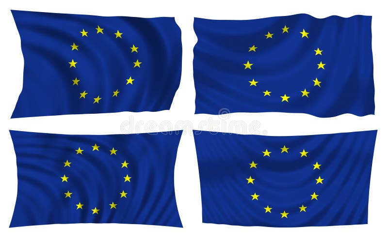 Bandeira da Comunidade Européia ilustração do vetor Bandeira da Comunidade Européia ilustração do vetor
