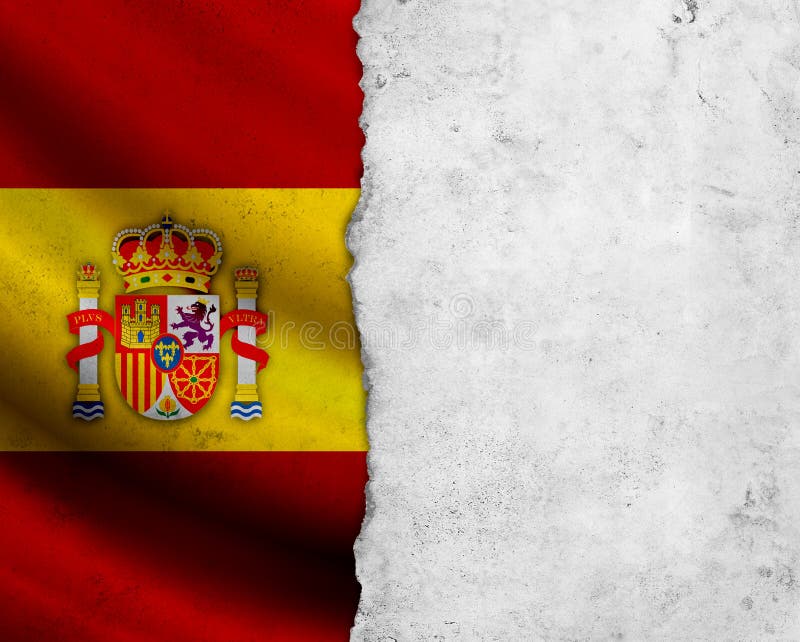 Bandeira da Espanha do Grunge imagens de stock Bandeira da Espanha do Grunge imagens de stock