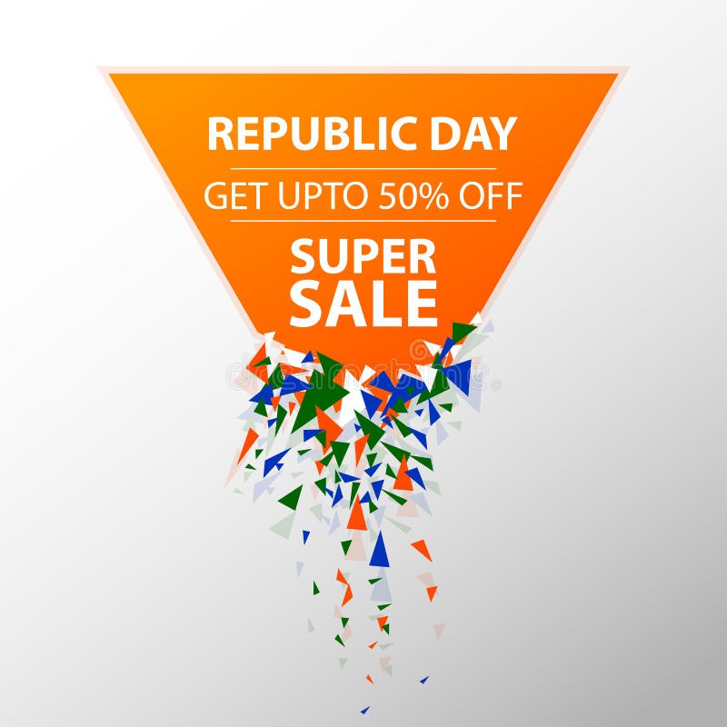 Bandeira da propaganda da promoção de venda para o 26 de janeiro, dia feliz da república da Índia ilustração royalty free Bandeira da propaganda da promoção de venda para o 26 de janeiro, dia feliz da república da Índia ilustração royalty free