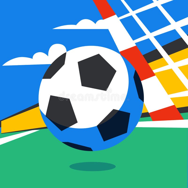 Bandeira Da Web Do Futebol Jogo Vivo Do Córrego Futebol Para a