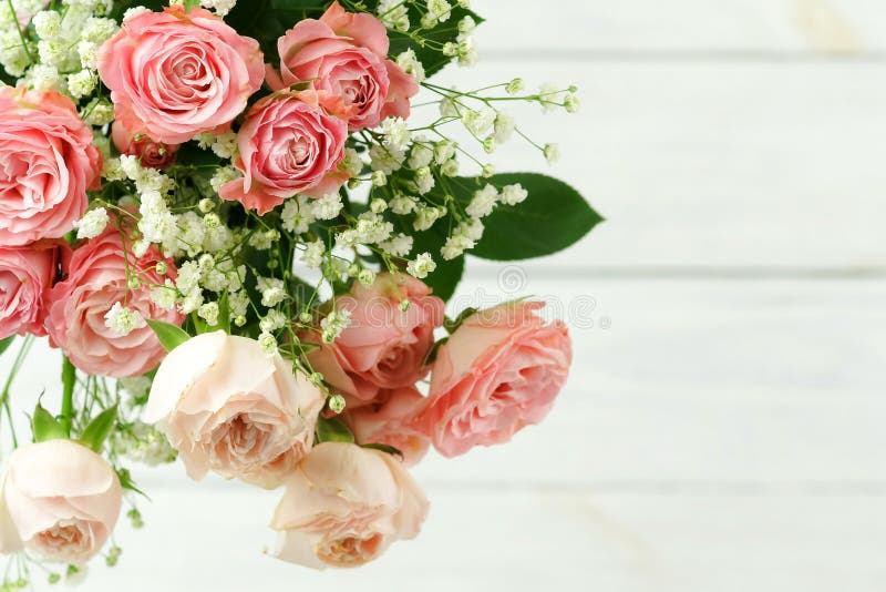 Bandeira das flores Background Ramalhete de rosas cor-de-rosa bonitas imagens de stock royalty free Bandeira das flores Background Ramalhete de rosas cor-de-rosa bonitas imagens de stock royalty free