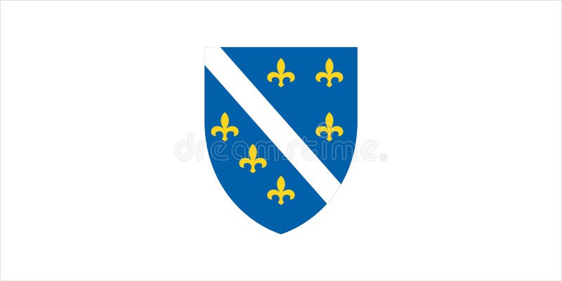 Flag of Bosnia Herzegovina - Vector. Flag of Bosnia Herzegovina - Vector