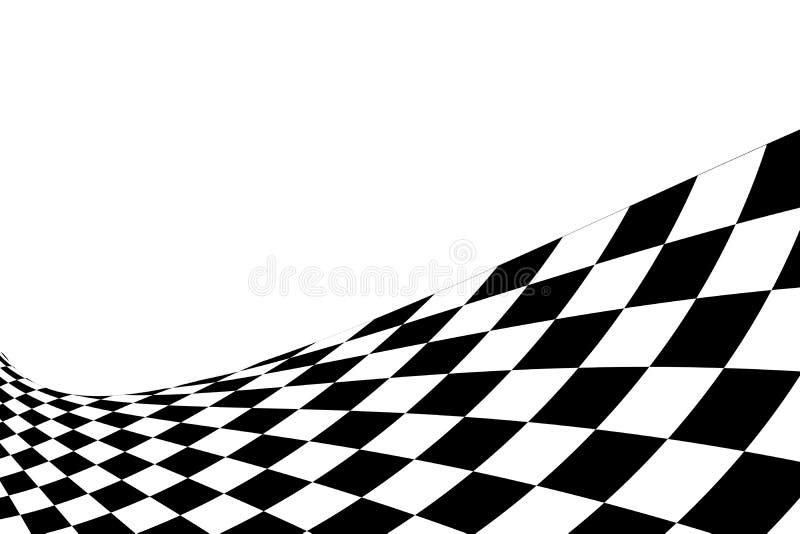 corrida Preto e branco xadrez bandeira dentro volta forma isolado com  quatro diferente acenando estilo, colisão textura, 3d Renderização 24625314  PNG