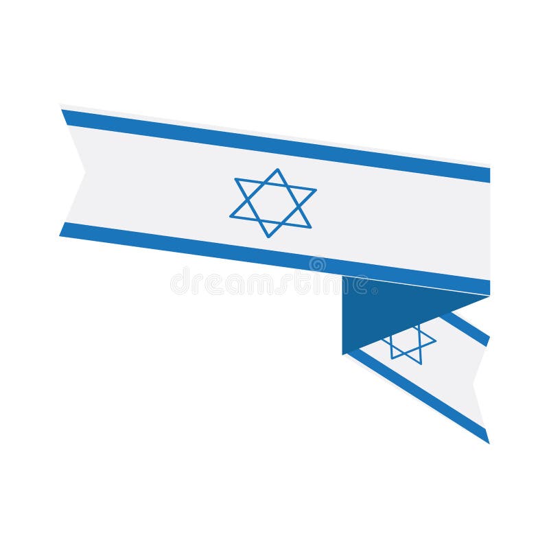 Bandeira de Israel ilustração royalty free Bandeira de Israel ilustração royalty free