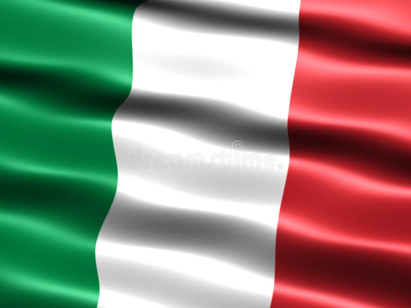 Bandeira de Italy ilustração do vetor Bandeira de Italy ilustração do vetor