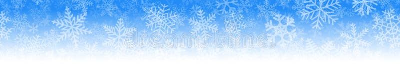 Faixa de muitas camadas de flocos de neve ilustração royalty free