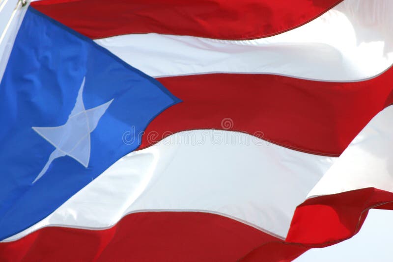 Download Bandeira De Ondulação De Puertorrican Foto de Stock - Imagem de listras, patriotism: 55856
