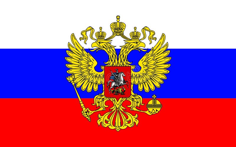 Bandeira de Rússia ilustração stock. Ilustração de bandeiras