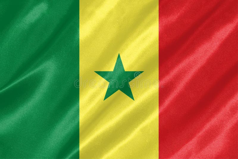 Foto De Stock Bandeira Do Senegal, Royalty-Free