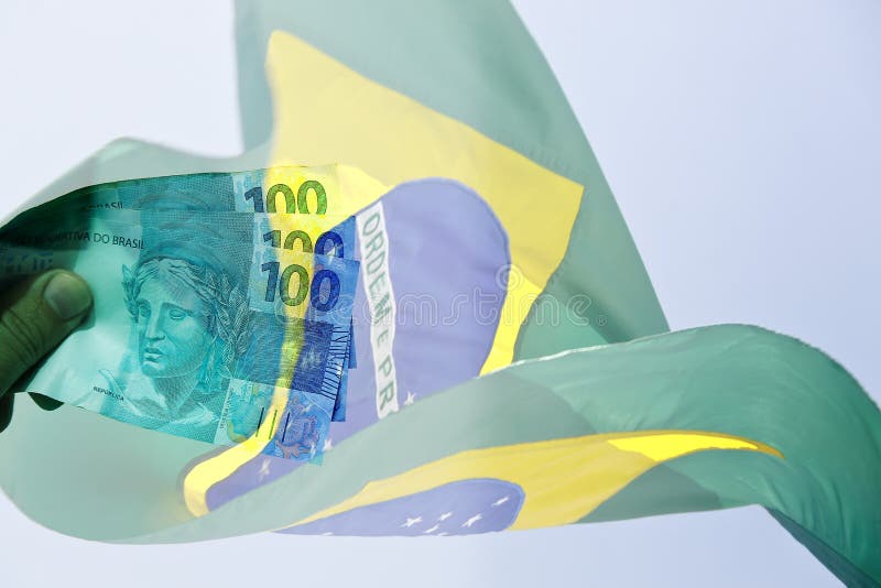 Dinheiro do Brasil, notas de Real, moeda brasileira Stock Photo - Alamy