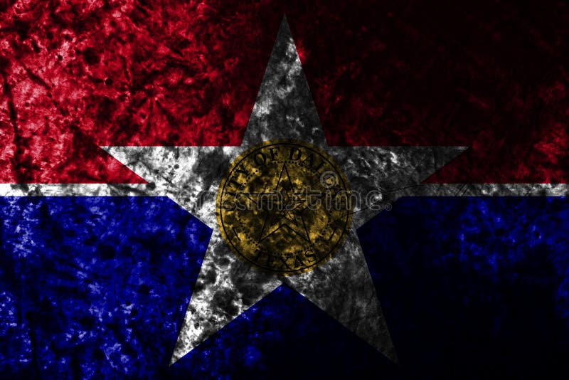 Bandeira do grunge da cidade de Dallas na parede suja velha, estado de Illinois, Estados Unidos da América ilustração stock Bandeira do grunge da cidade de Dallas na parede suja velha, estado de Illinois, Estados Unidos da América ilustração stock