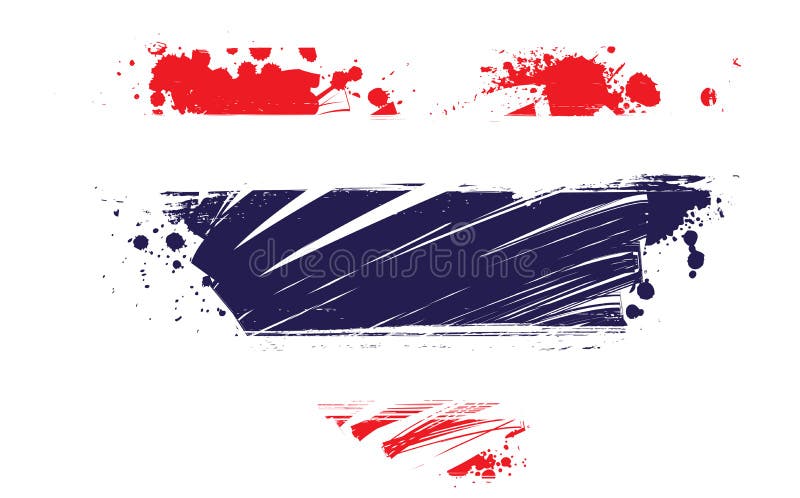 Bandeira do grunge de Tailândia na forma do coração ilustração do vetor Bandeira do grunge de Tailândia na forma do coração ilustração do vetor