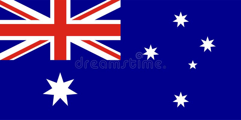 Bandeira do vetor de Austr?lia ilustração stock Bandeira do vetor de Austr?lia ilustração stock