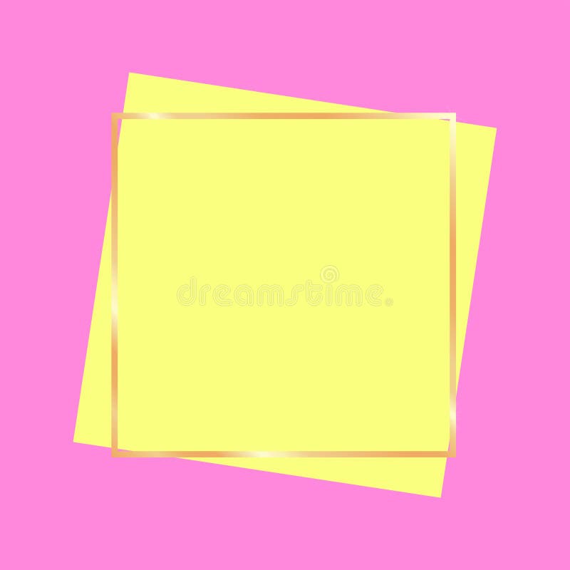 Bandeira dourada do quadro para cores brilhantes da propaganda ilustração stock Bandeira dourada do quadro para cores brilhantes da propaganda ilustração stock