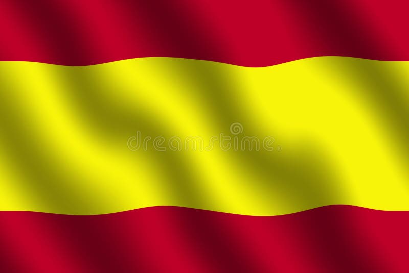 Bandeira espanhola ilustração royalty free Bandeira espanhola ilustração royalty free