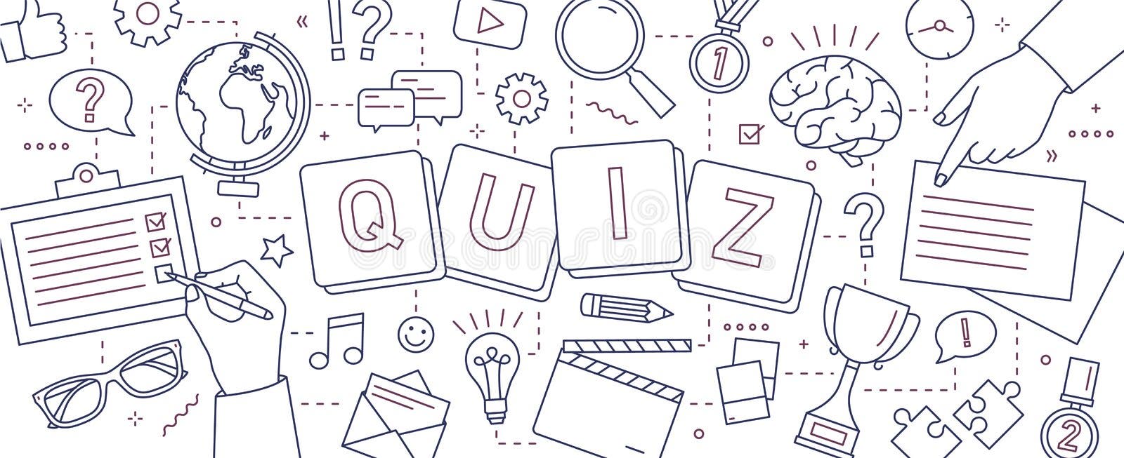 Conceito de design de jogo de quiz intelectual para educação e