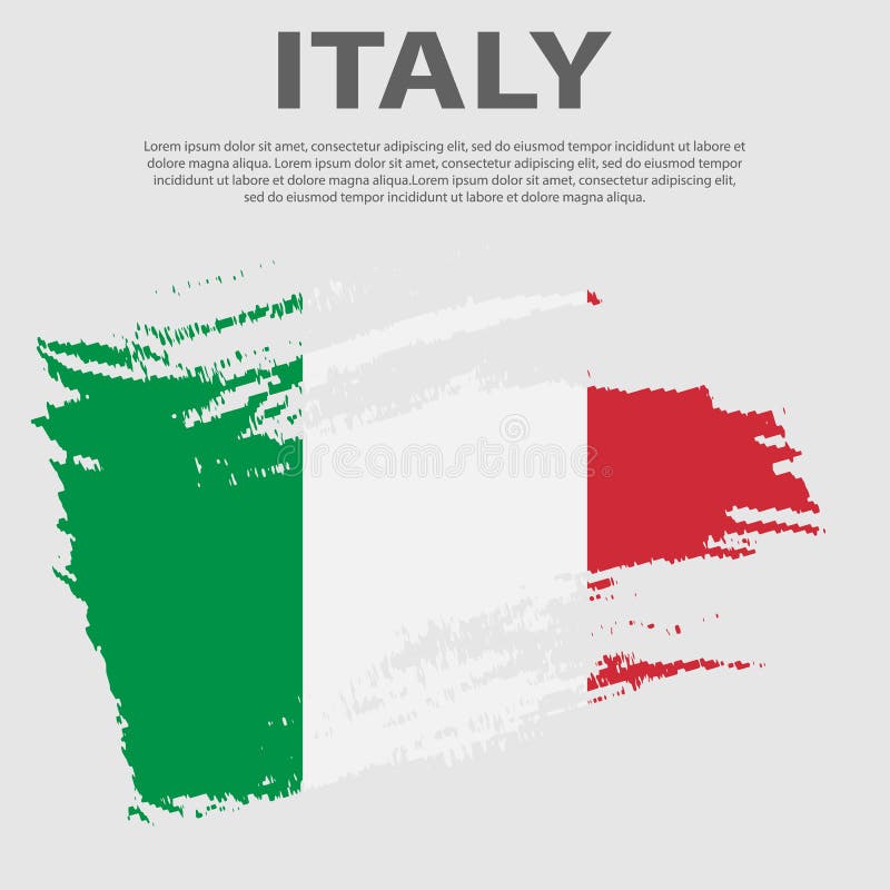 Bandeira Italiana Tradução Italiana Da Inscrição: Itália Em Segundo De  Junho Feriado Italiano Da República Ilustração do Vetor - Ilustração de  frente, escova: 112422348