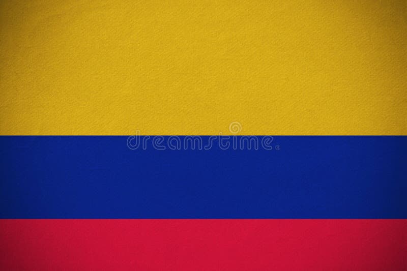 Bandeira nacional da colômbia gerada digitalmente ilustração royalty free