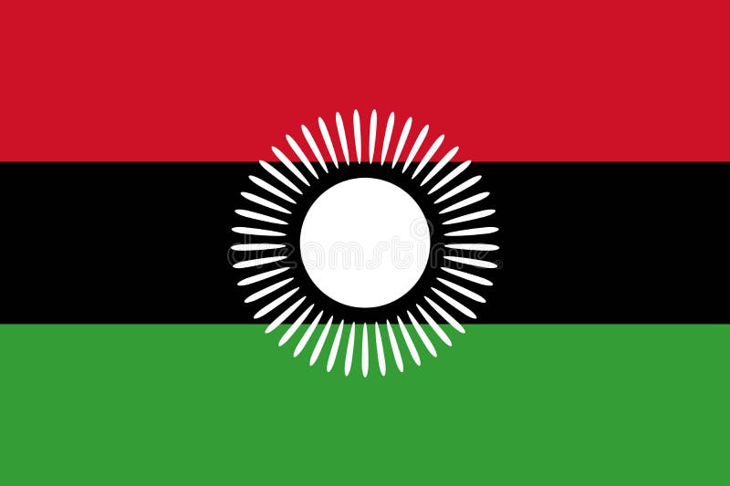 Bandeira Nacional Malawi Ilustração Do Vetor Ilustração De Africano