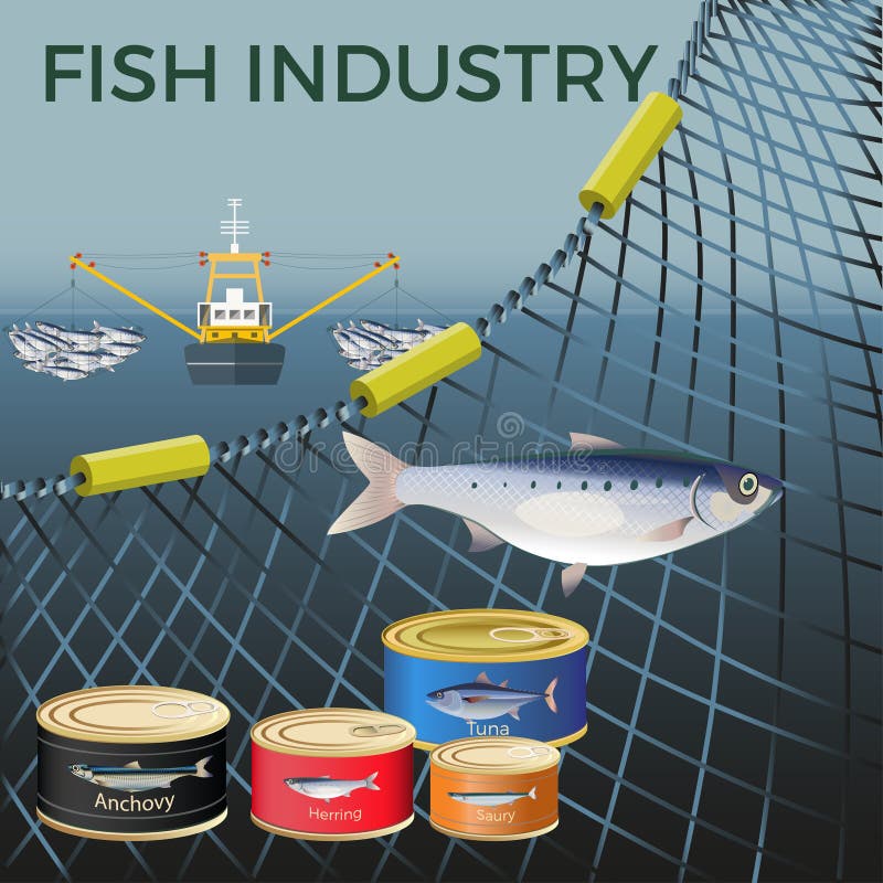Bandeira para produtos marinhos ilustração do vetor Bandeira para produtos marinhos ilustração do vetor